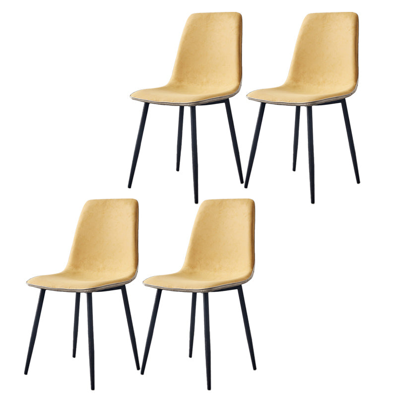 Moderne stijl faux lederen stoelen stevige achterste dinerkant -stoel voor thuisgebruik