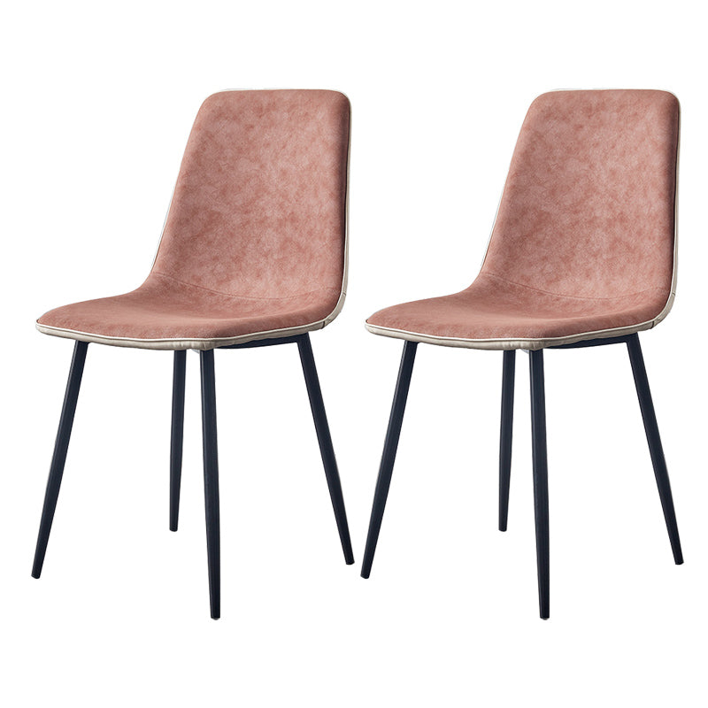 Moderne stijl faux lederen stoelen stevige achterste dinerkant -stoel voor thuisgebruik