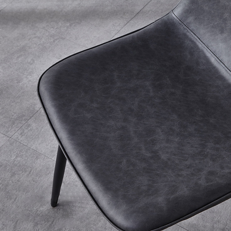 Moderne stijl faux lederen stoelen stevige achterste dinerkant -stoel voor thuisgebruik