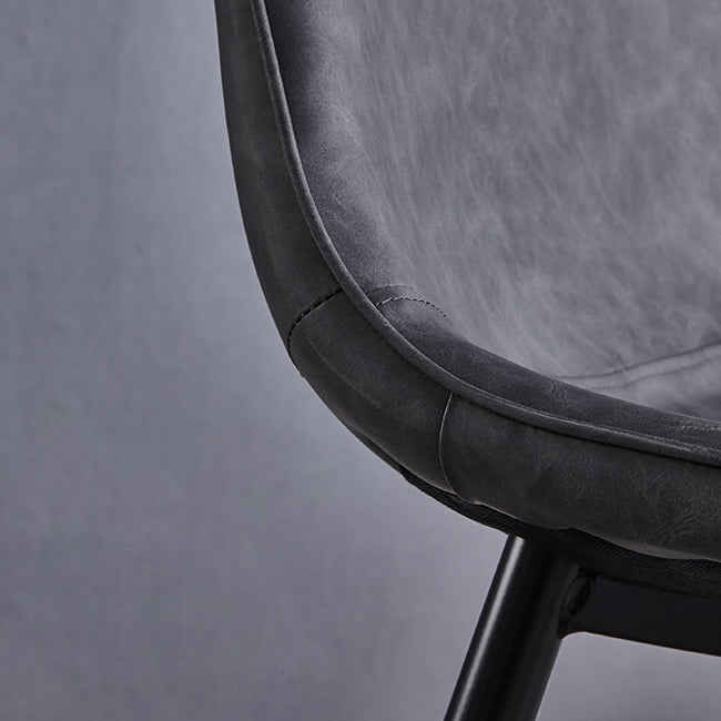 Moderne stijl faux lederen stoelen stevige achterste dinerkant -stoel voor thuisgebruik