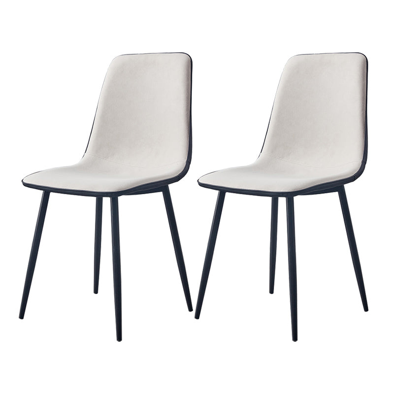 Moderne stijl faux lederen stoelen stevige achterste dinerkant -stoel voor thuisgebruik