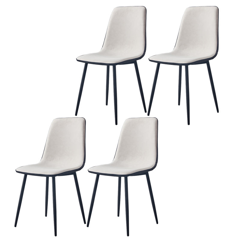 Moderne stijl faux lederen stoelen stevige achterste dinerkant -stoel voor thuisgebruik