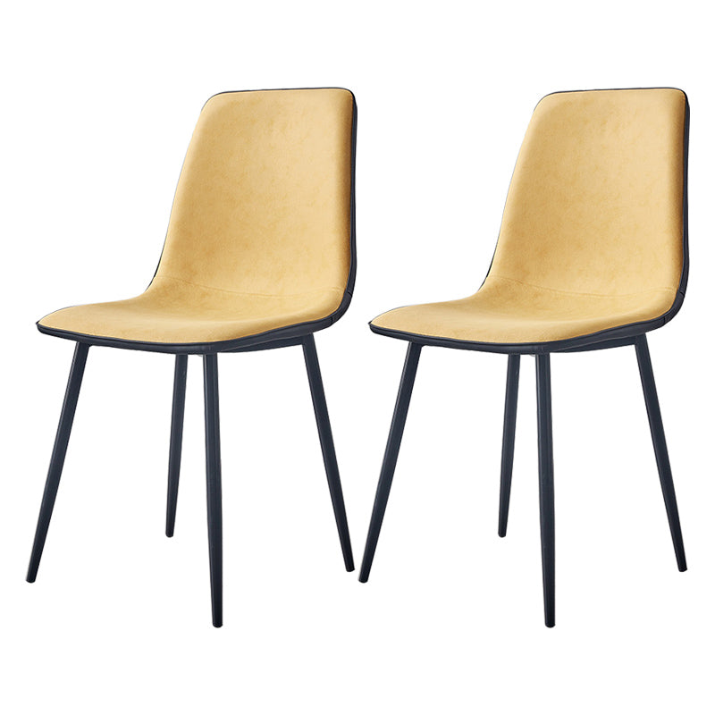 Moderne stijl faux lederen stoelen stevige achterste dinerkant -stoel voor thuisgebruik
