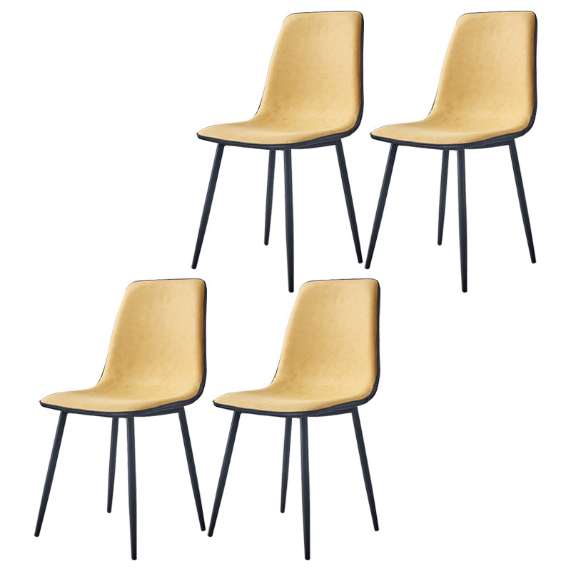 Moderne stijl faux lederen stoelen stevige achterste dinerkant -stoel voor thuisgebruik