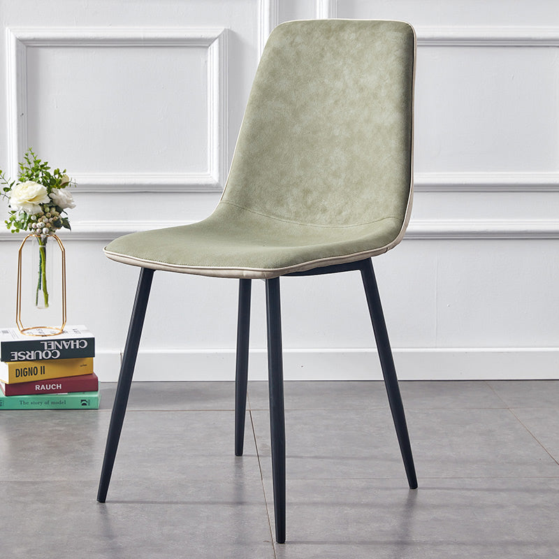 Moderne stijl faux lederen stoelen stevige achterste dinerkant -stoel voor thuisgebruik