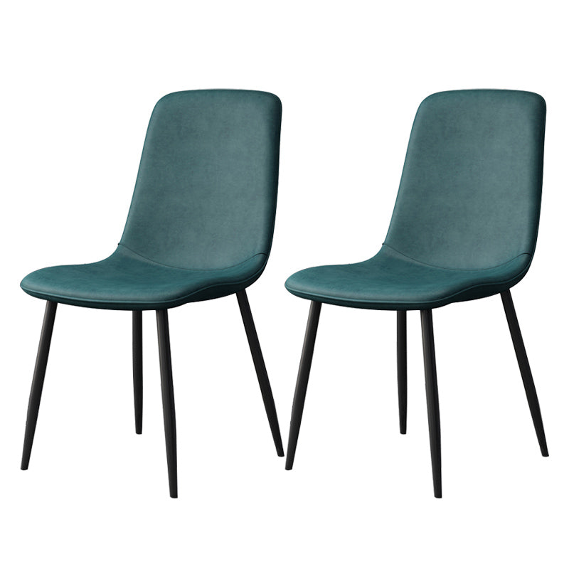 Moderne stijl faux lederen stoelen stevige achterste dinerkant -stoel voor thuisgebruik