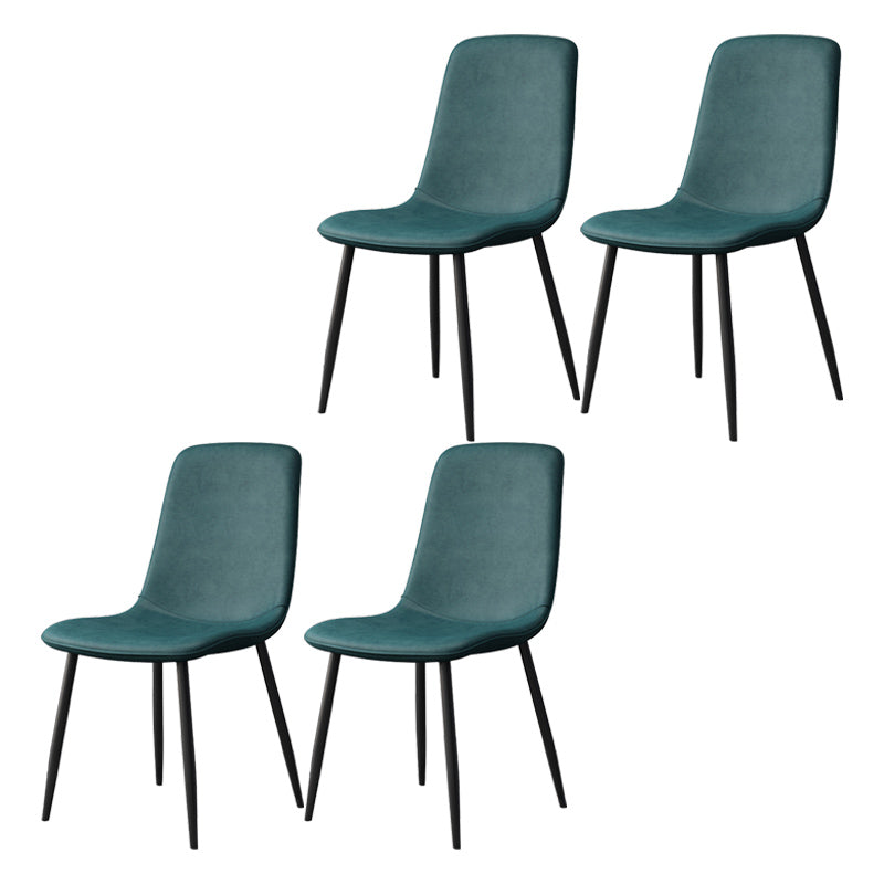Moderne stijl faux lederen stoelen stevige achterste dinerkant -stoel voor thuisgebruik