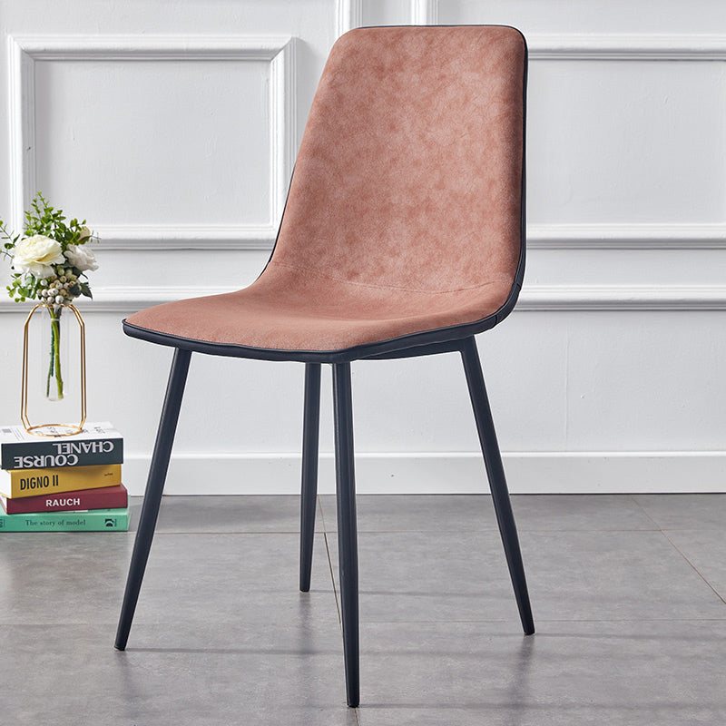 Moderne stijl faux lederen stoelen stevige achterste dinerkant -stoel voor thuisgebruik