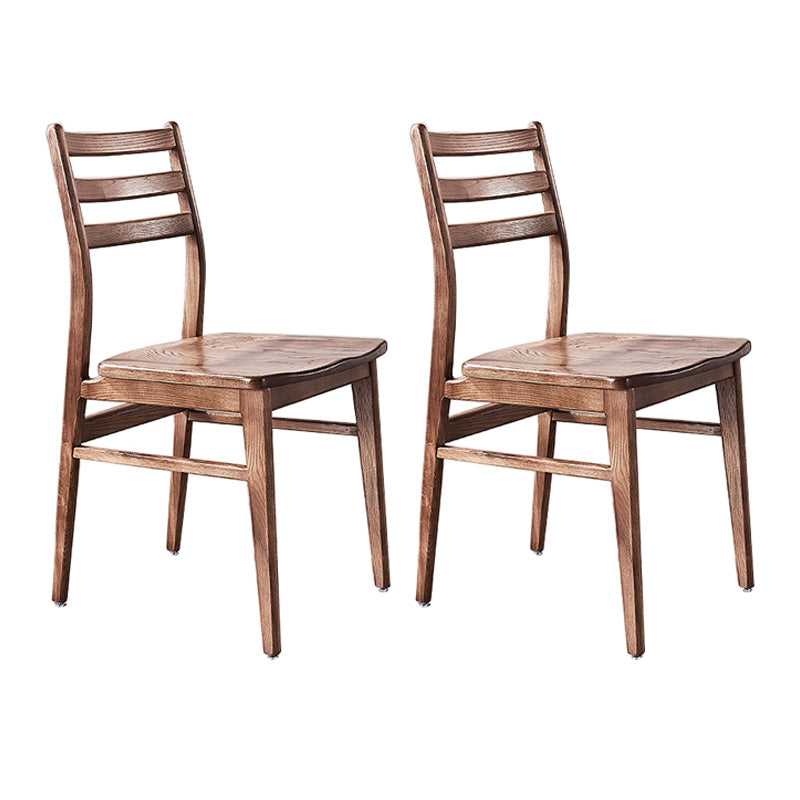 Chaise arrière contemporaine de 18 '' Wide Wood Dining Claid Back pour usage à domicile