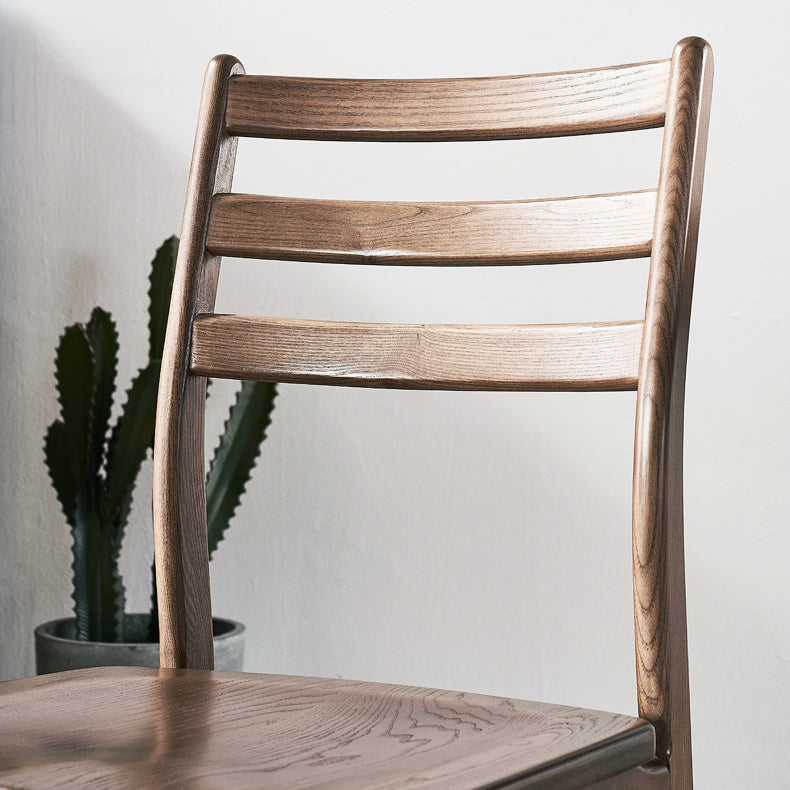 Chaise arrière contemporaine de 18 '' Wide Wood Dining Claid Back pour usage à domicile