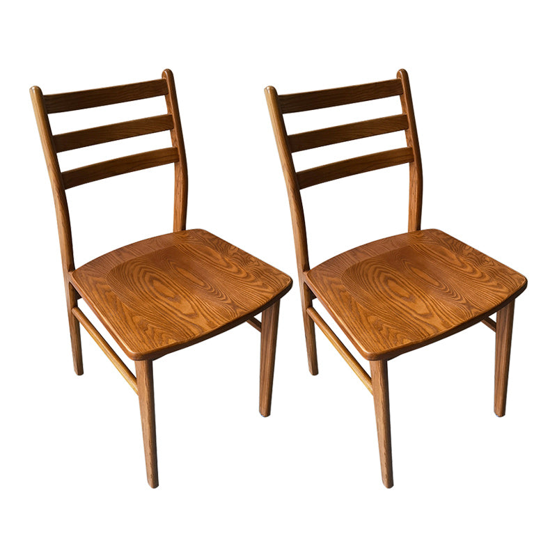 Chaise arrière contemporaine de 18 '' Wide Wood Dining Claid Back pour usage à domicile