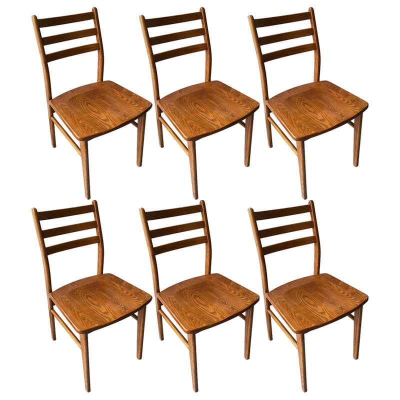 Chaise arrière contemporaine de 18 '' Wide Wood Dining Claid Back pour usage à domicile