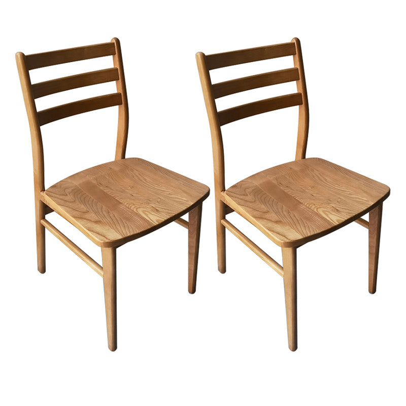 Chaise arrière contemporaine de 18 '' Wide Wood Dining Claid Back pour usage à domicile