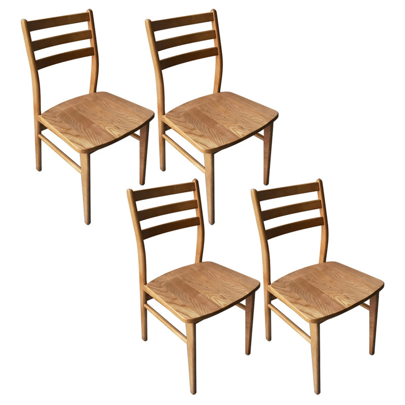 Chaise arrière contemporaine de 18 '' Wide Wood Dining Claid Back pour usage à domicile