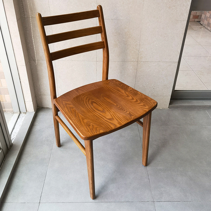 Chaise arrière contemporaine de 18 '' Wide Wood Dining Claid Back pour usage à domicile