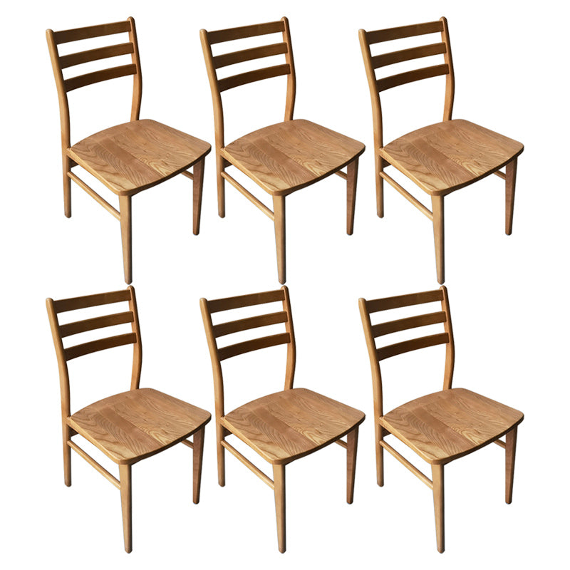 Chaise arrière contemporaine de 18 '' Wide Wood Dining Claid Back pour usage à domicile
