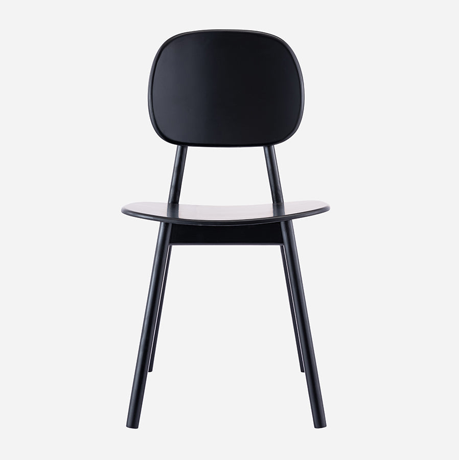 Contemporary Kitchen Dining Chair Open Back Dining Side Chair with Wooden Legs
