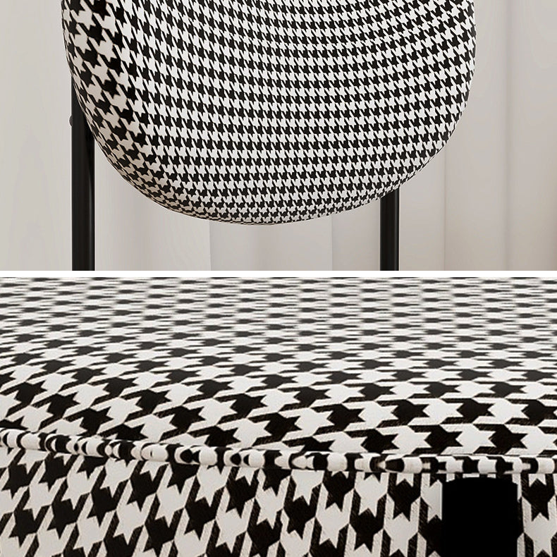 Chaise d'appoint en métal de Style Glam, finition mate, chaise de salle à manger à dossier ouvert pour usage domestique
