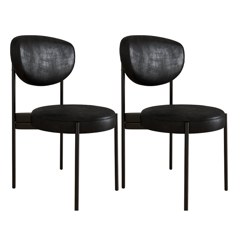 Chaise d'appoint en métal de Style Glam, finition mate, chaise de salle à manger à dossier ouvert pour usage domestique