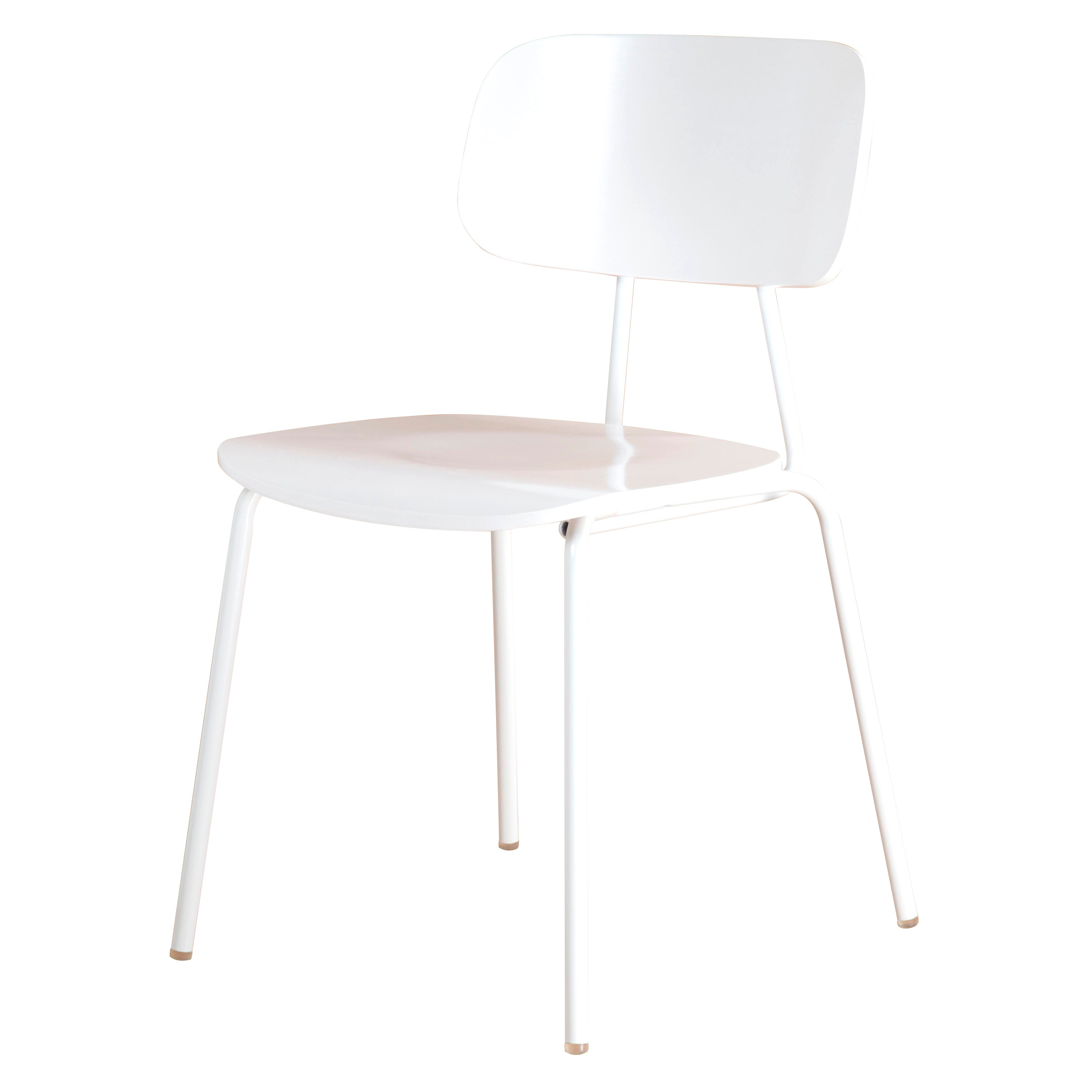 Metal Industrial Style Dining Side Chair Indoor Open Back Dining Side Chair