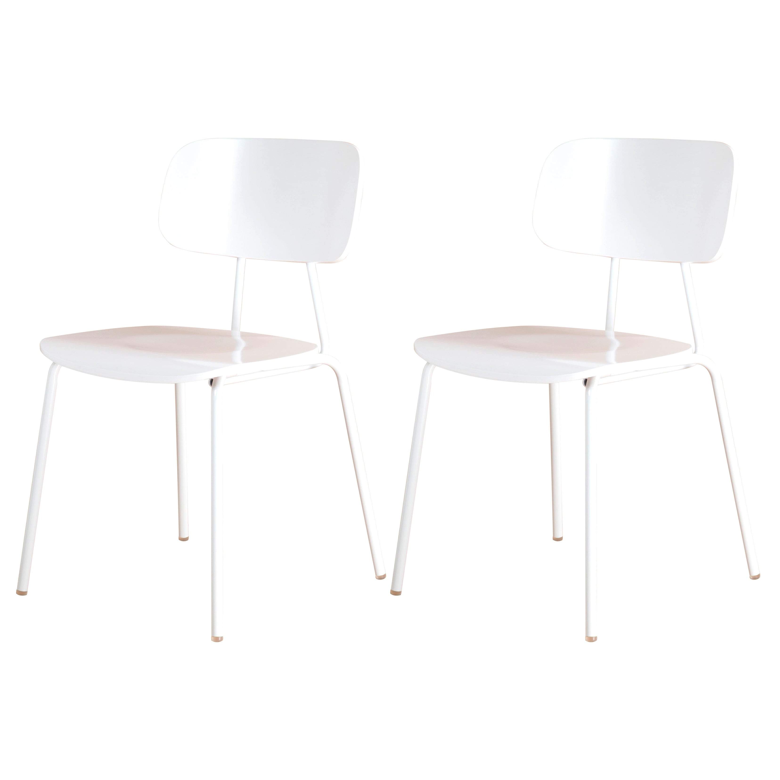 Metal Industrial Style Dining Side Chair Indoor Open Back Dining Side Chair