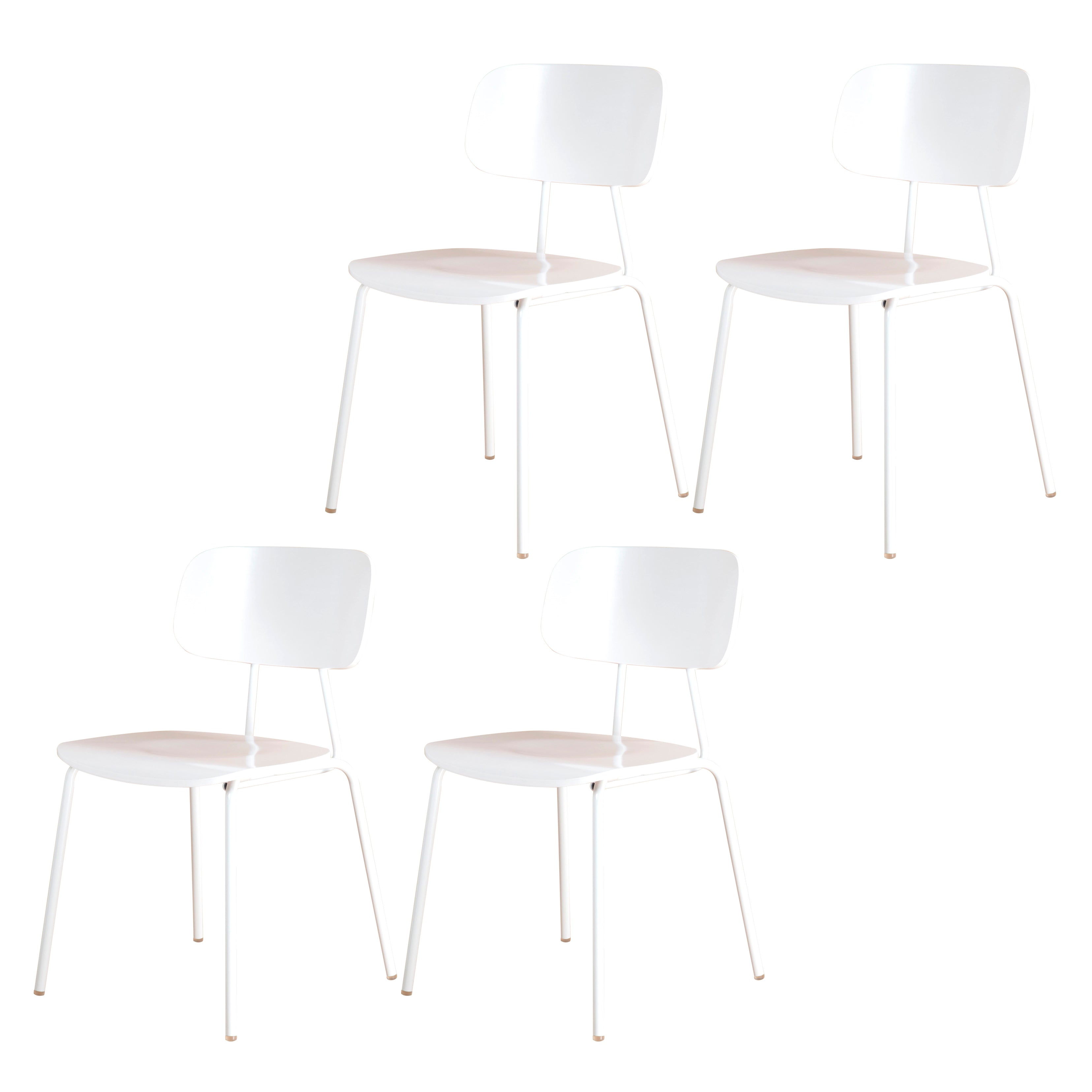 Metal Industrial Style Dining Side Chair Indoor Open Back Dining Side Chair