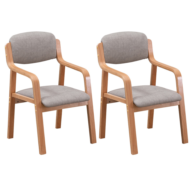 Chaise de salle à manger en bois massif de fauteuil de salle à manger de cuisine à dossier d'ouverture contemporaine