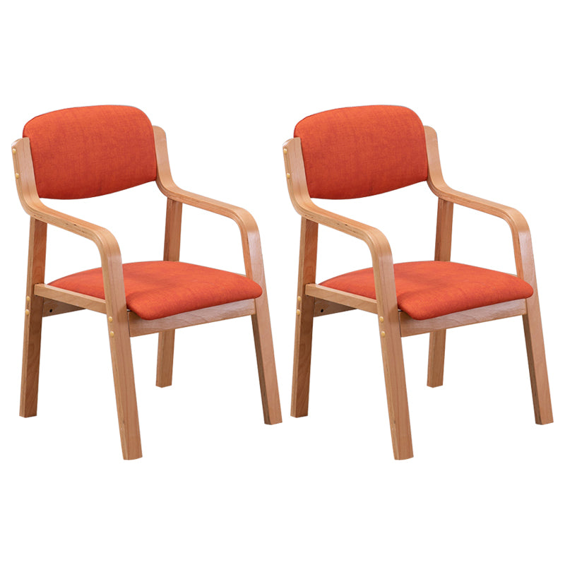 Chaise de salle à manger en bois massif de fauteuil de salle à manger de cuisine à dossier d'ouverture contemporaine