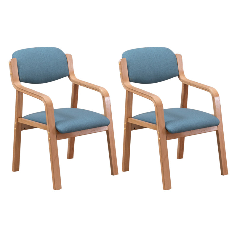 Chaise de salle à manger en bois massif de fauteuil de salle à manger de cuisine à dossier d'ouverture contemporaine