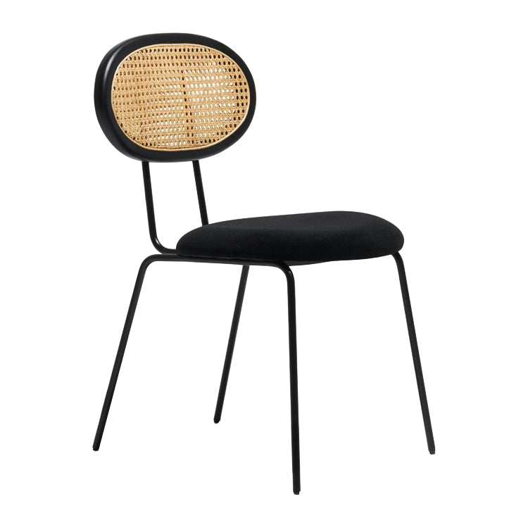 Chaises de salle à manger en métal sans accoudoirs de Style nordique, chaise latérale de salle à manger à dossier ouvert pour usage domestique