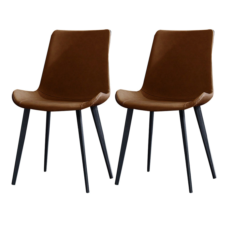 Chaise de salle à manger industrielle en métal, finition métallique, chaise de salle à manger à dossier solide