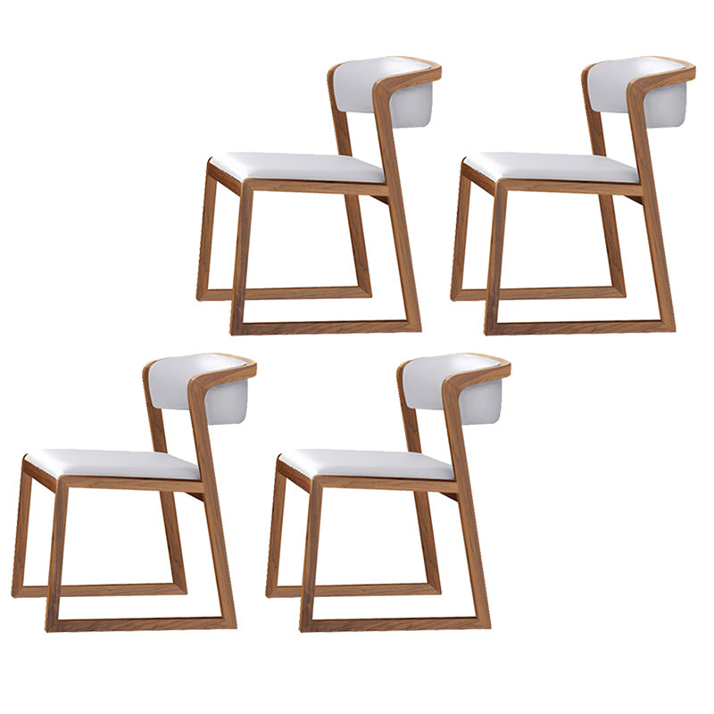 Chaises d'appoint rembourrées de style scandinave, chaise de salle à manger à dossier ouvert pour un usage domestique