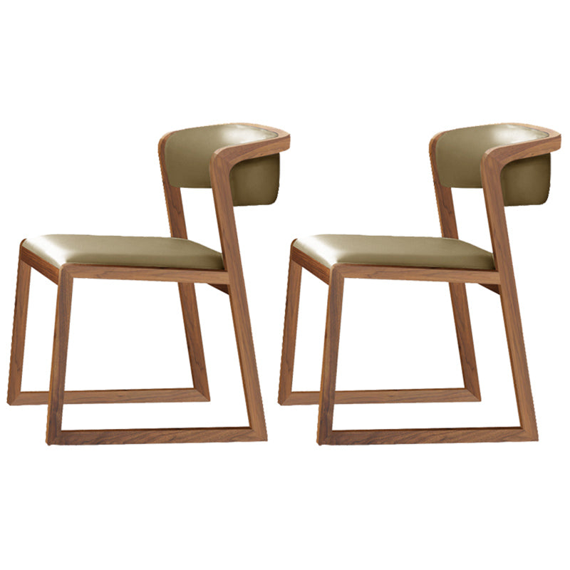 Chaises d'appoint rembourrées de style scandinave, chaise de salle à manger à dossier ouvert pour un usage domestique
