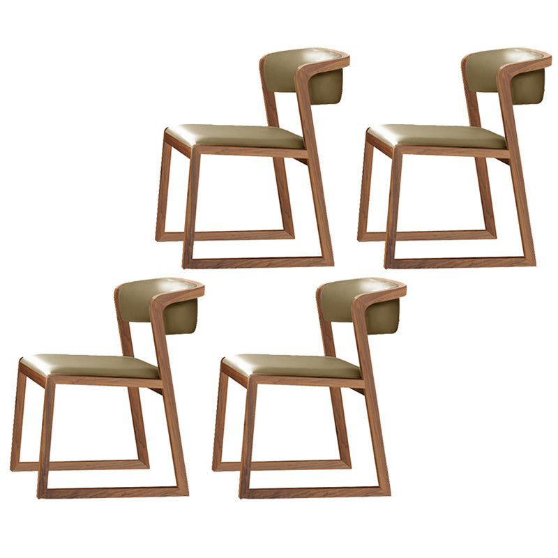 Chaises d'appoint rembourrées de style scandinave, chaise de salle à manger à dossier ouvert pour un usage domestique