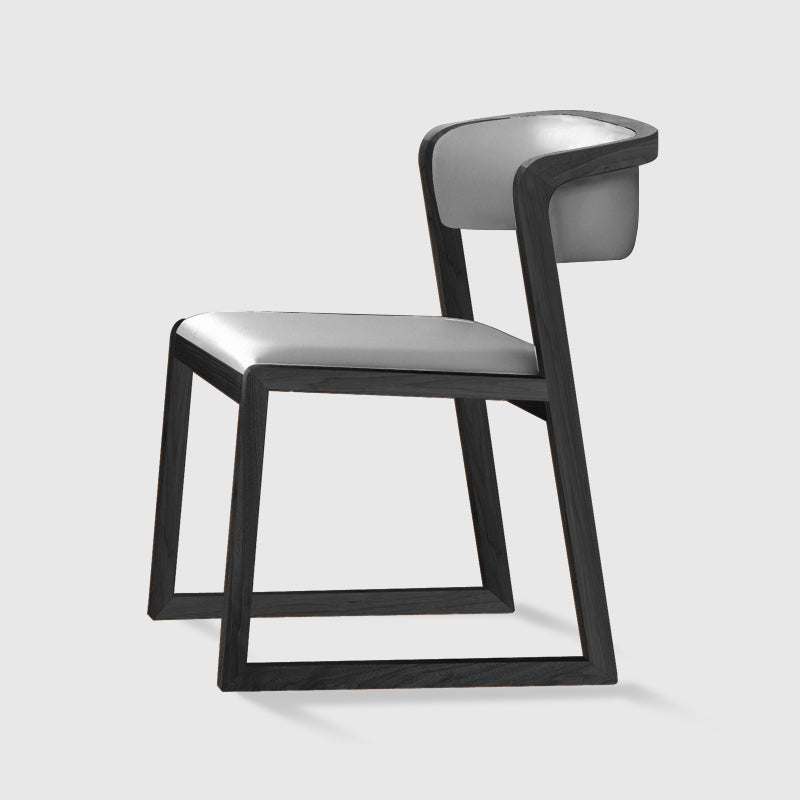Chaises d'appoint rembourrées de style scandinave, chaise de salle à manger à dossier ouvert pour un usage domestique