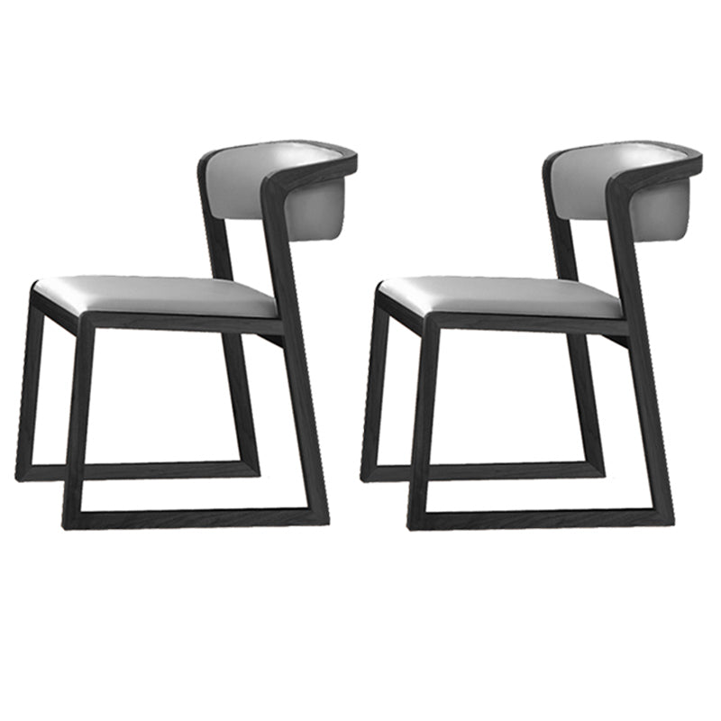 Chaises d'appoint rembourrées de style scandinave, chaise de salle à manger à dossier ouvert pour un usage domestique