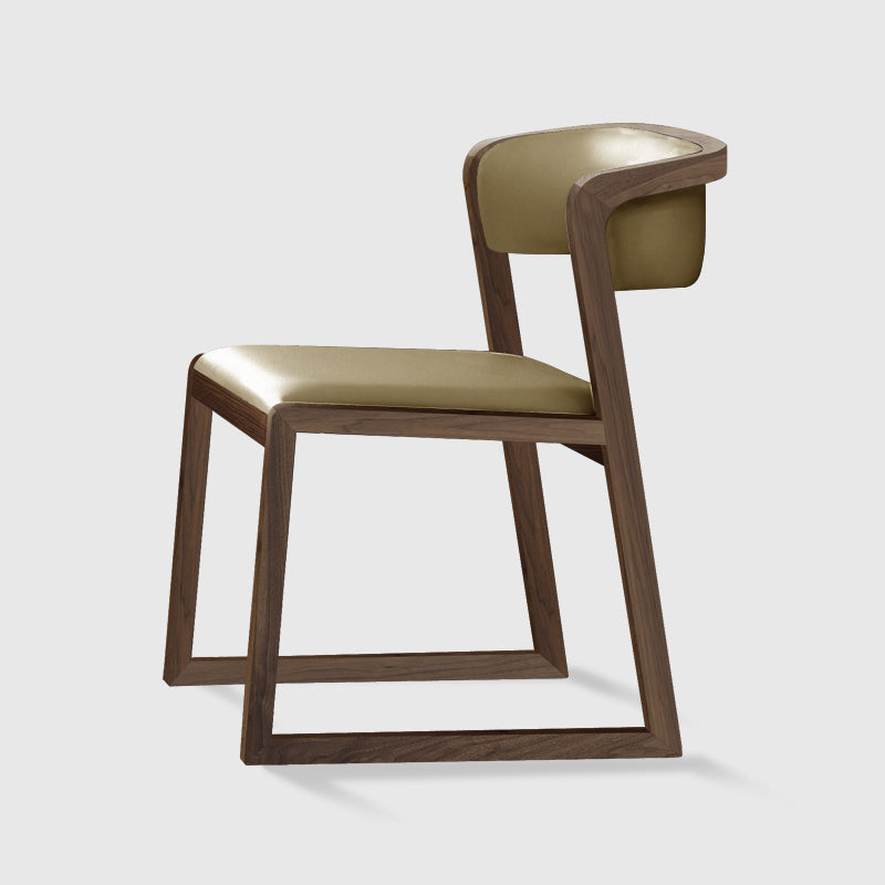 Chaises d'appoint rembourrées de style scandinave, chaise de salle à manger à dossier ouvert pour un usage domestique
