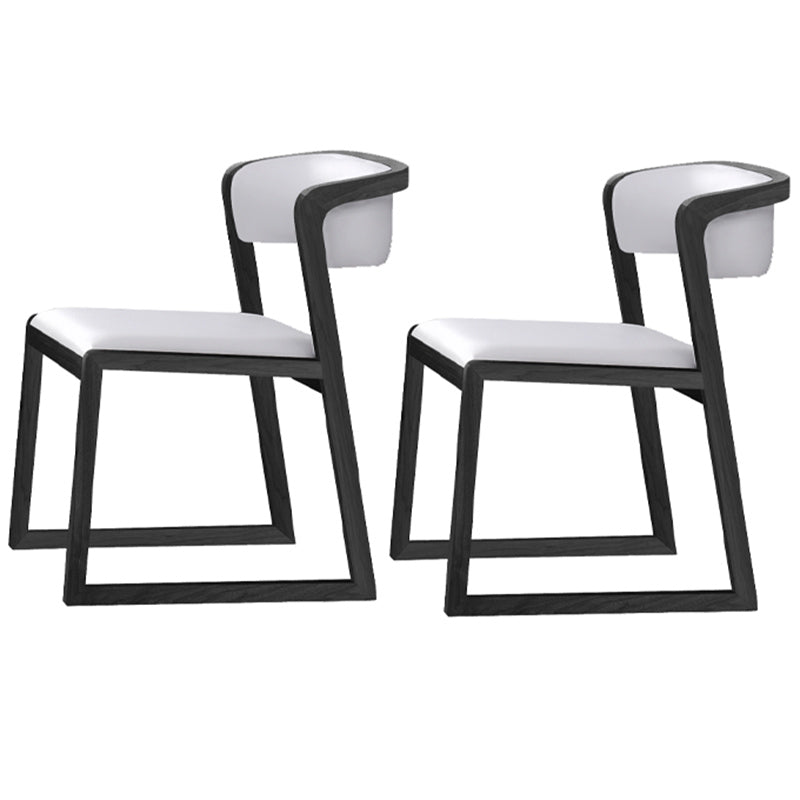 Chaises d'appoint rembourrées de style scandinave, chaise de salle à manger à dossier ouvert pour un usage domestique