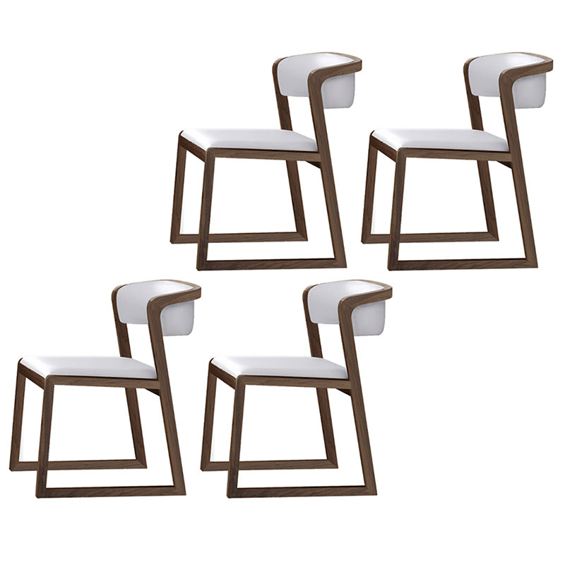 Chaises d'appoint rembourrées de style scandinave, chaise de salle à manger à dossier ouvert pour un usage domestique