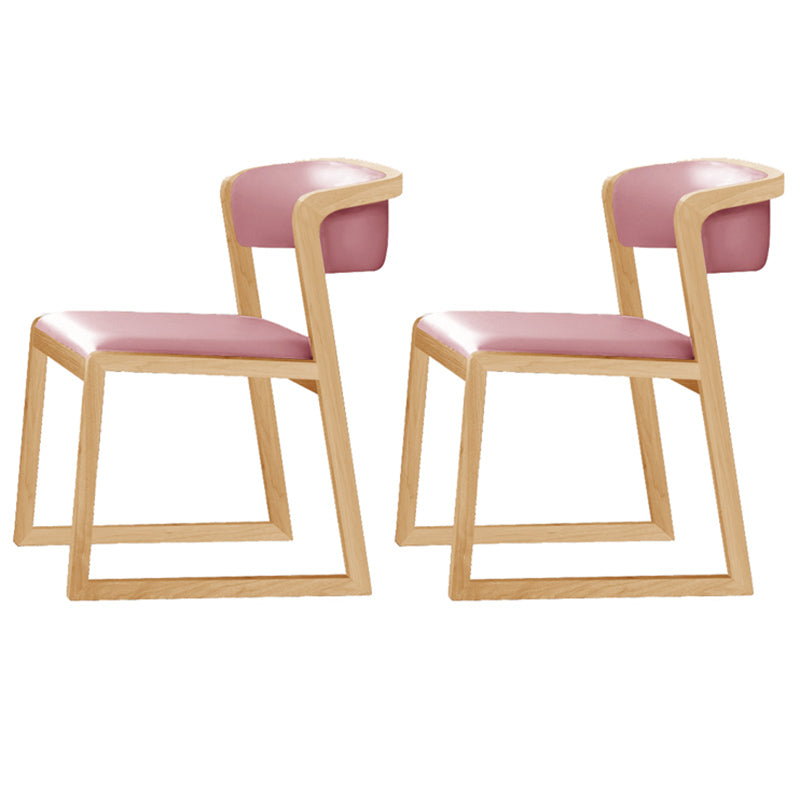 Chaises d'appoint rembourrées de style scandinave, chaise de salle à manger à dossier ouvert pour un usage domestique