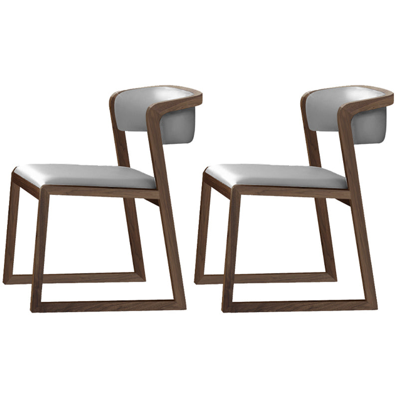 Chaises d'appoint rembourrées de style scandinave, chaise de salle à manger à dossier ouvert pour un usage domestique