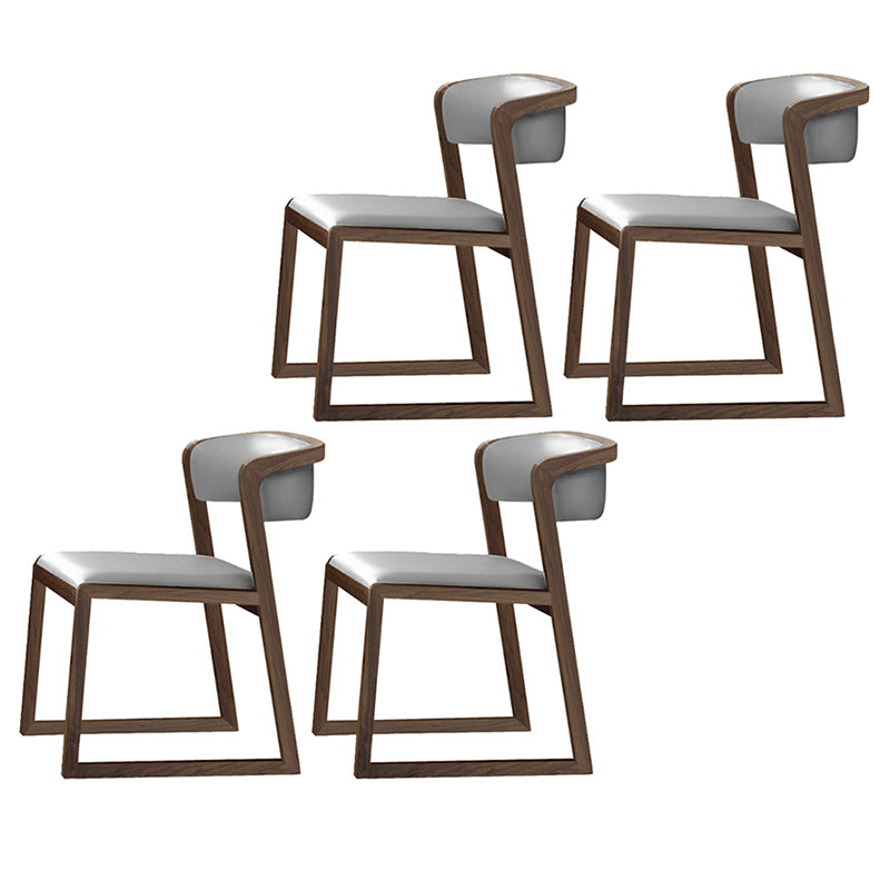 Chaises d'appoint rembourrées de style scandinave, chaise de salle à manger à dossier ouvert pour un usage domestique