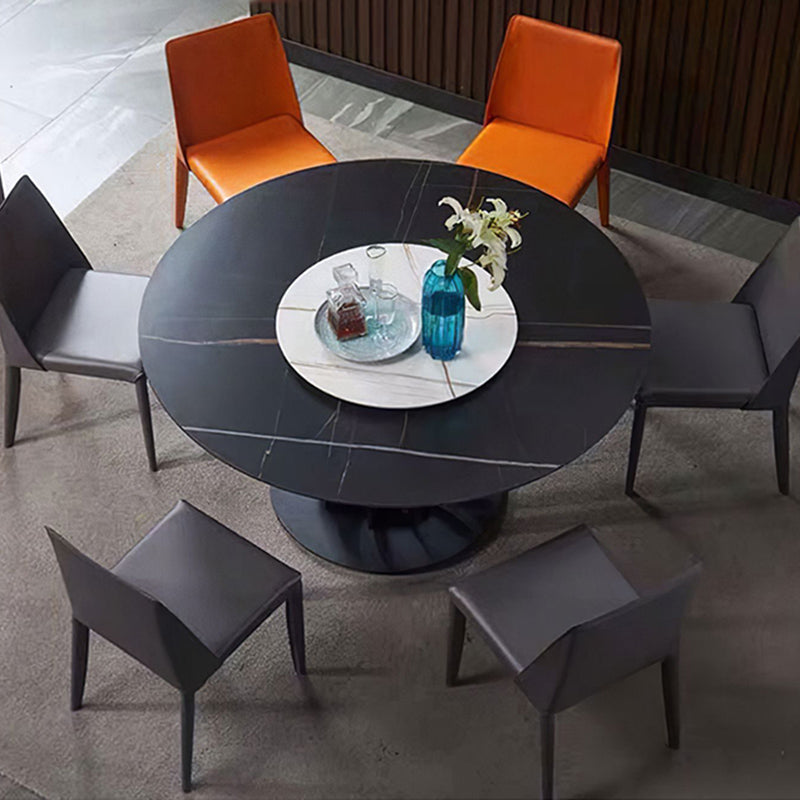 Chaise d'appoint industrielle pour la maison Chaise de salle à manger rembourrée en métal à dossier solide (Ensemble de 2)