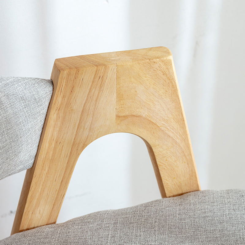 Silla de comedor abierta con acabado mate tapizada para tienda de té con leche escandinava