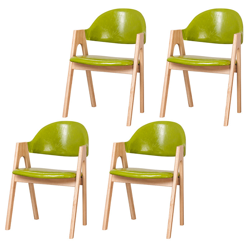 Silla de comedor abierta con acabado mate tapizada para tienda de té con leche escandinava