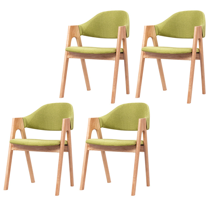 Silla de comedor abierta con acabado mate tapizada para tienda de té con leche escandinava