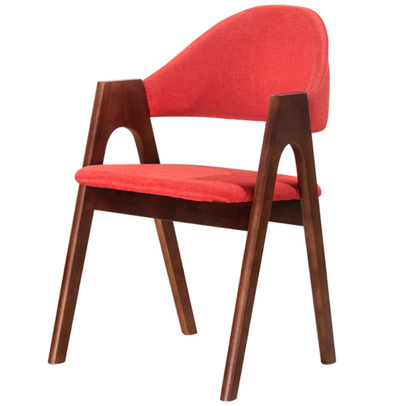 Silla de comedor abierta con acabado mate tapizada para tienda de té con leche escandinava