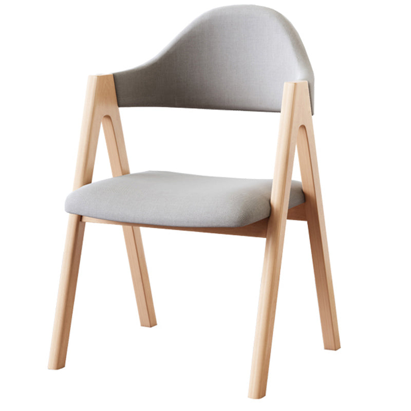 Silla de comedor abierta con acabado mate tapizada para tienda de té con leche escandinava