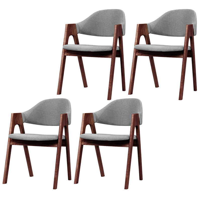 Silla de comedor abierta con acabado mate tapizada para tienda de té con leche escandinava