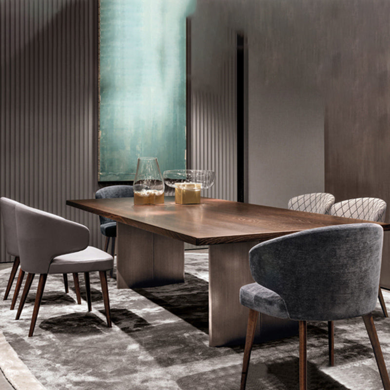 Chaises de salle à manger en velours de style scandinave